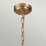 Люстра цвета латунь с 5-ю цилиндрическими плафонами из прозрачного пузырчатого стекла Kichler варинант исполнения - 6 | Loft Concept в Воронеже