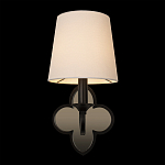 Бра с белым текстильным абажуром и фигурным основанием с зеркальной вставкой Vitorino варинант исполнения - 13 | Loft Concept в Воронеже