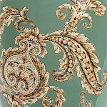 Настольная лампа бирюзовая с цветочным принтом Turquoise Flight варинант исполнения - 6 | Loft Concept в Воронеже