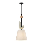 Подвесной светильник с бежевым тканевым плафоном Flourish варинант исполнения - 2 | Loft Concept в Воронеже