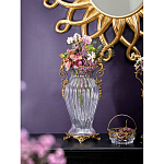 Ваза прозрачная с бронзовыми ручками в виде ангелов Eden Garden варинант исполнения - 3 | Loft Concept в Воронеже