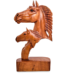 Статуэтка деревянная в виде головы лошади Horse of the World варинант исполнения - 2 | Loft Concept в Воронеже