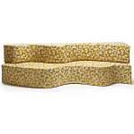 Дизайнерский модульный диван волнистой формы с цветным принтом Poltronova Superonda Sofa варинант исполнения - 3 | Loft Concept в Воронеже