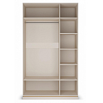 Шкаф трёхдверный с 2-мя зеркальными дверками Satin Furniture варинант исполнения - 2 | Loft Concept в Воронеже