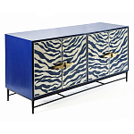 Буфет в гостиную с инкрустацией Bone Inlay Deco Sideboard - Orleans ZEBRA варинант исполнения - 1 | Loft Concept в Воронеже