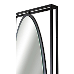 Зеркало овальное в металлической оправе в стиле лофт Urban Style Space варинант исполнения - 3 | Loft Concept в Воронеже