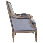 Кресло William Classical Armchair grey velvet варинант исполнения - 1 | Loft Concept в Воронеже