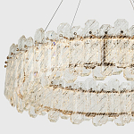 Круглая люстра с декором из рельефного стекла Cassian Relief Glass Chandelier 80 варинант исполнения - 2 | Loft Concept в Воронеже