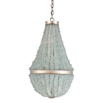 Люстра с каскадом из стеклянных декоративных элементов Shining Sea Glass варинант исполнения - 2 | Loft Concept в Воронеже