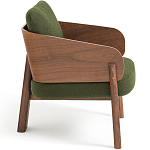 Кресло с каркасом из массива ореха Gallin Chair Green варинант исполнения - 3 | Loft Concept в Воронеже