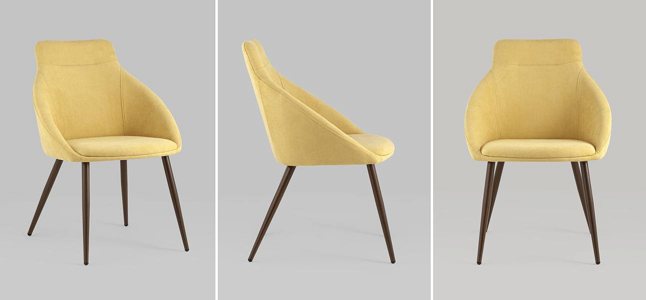Стул Queenie Chair Желтый Цвет Стул Queenie Chair Желтый Цвет - Loft-Concept в Воронеже