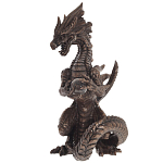 Декоративная статуэтка Дракон Dark Bronze Dragon Holding Sphere Statuette варинант исполнения - 4 | Loft Concept в Воронеже