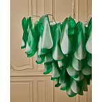 Люстра из стеклянных зеленых лепестков Petalled Illuminator варинант исполнения - 5 | Loft Concept в Воронеже