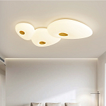 Потолочный светильник с тремя овальными матовыми плафонами TRIDalmen варинант исполнения - 1 | Loft Concept в Воронеже