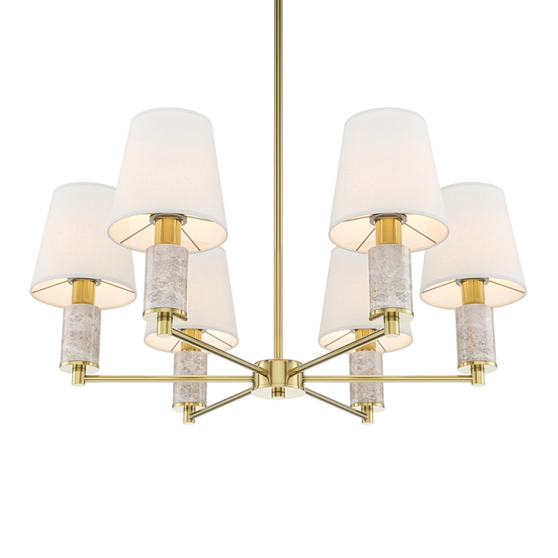 Люстра подвесная Lira Латунь Серый Белый в Воронеже | Loft Concept 