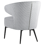 Современное мягкое кресло на металлических ножках Rakush Grey варинант исполнения - 4 | Loft Concept в Воронеже