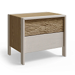 Тумба 2 ящика с подсветкой на рельефном фасаде Warm Industrial варинант исполнения - 7 | Loft Concept в Воронеже