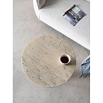 Столик приставной с круглой столешницей Textured Cream Table варинант исполнения - 5 | Loft Concept в Воронеже