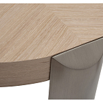 Столик журнальный круглый со светлым шпоном Light Veneer Table варинант исполнения - 2 | Loft Concept в Воронеже