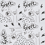 Плитка с узором Граффити 3 варинант исполнения - 1 | Loft Concept в Воронеже