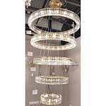 Многоярусная Люстра Elizabeth Золото Вертикальная композиция из пяти хрустальных светильников варинант исполнения - 2 | Loft Concept в Воронеже