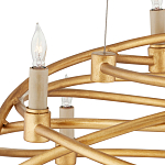 Люстра золотая в форме спирали Fancy Pattern варинант исполнения - 1 | Loft Concept в Воронеже