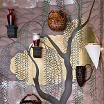 Обои ручная роспись Willow & Waves Original colourway on Edo painted Xuan paper with antiquing варинант исполнения - 1 | Loft Concept в Воронеже