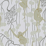 Обои ручная роспись Deco Monkeys Biscuit on dyed paper варинант исполнения - 1 | Loft Concept в Воронеже