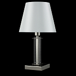 Настольная лампа с белым тканевым абажуром в форме конуса Laurent варинант исполнения - 4 | Loft Concept в Воронеже