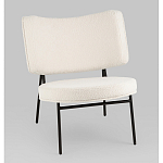 Мини-кресло District Lounge букле белый варинант исполнения - 1 | Loft Concept в Воронеже