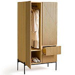 Шкаф с геометрическим рисунком на дверцах Anders Light Wood варинант исполнения - 4 | Loft Concept в Воронеже