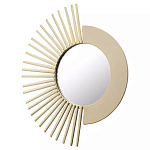 Зеркало-солнце круглое с золотистыми лучами SunMoon  варинант исполнения - 1 | Loft Concept в Воронеже