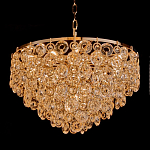 Люстра каскадная с подвесками в форме колец Galaxy of Light варинант исполнения - 1 | Loft Concept в Воронеже