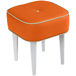 Квадратный мягкий пуф на белых ножках Winton Pouf Square варинант исполнения - 7 | Loft Concept в Воронеже