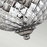 Потолочный светильник с чашеобразным плафоном из толстого волнообразного стекла и широким узорчатым основанием Hinkley варинант исполнения - 7 | Loft Concept в Воронеже