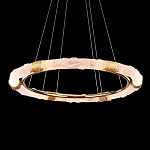 Люстра в форме кольца с золотым декором Warm Heavenly Light варинант исполнения - 4 | Loft Concept в Воронеже