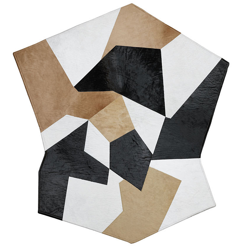 Дизайнерский шерстяной ковер Gio Ponti D.754.1 Rug Бежевый Белый Черный Дизайнерский шерстяной ковер Gio Ponti D.754.1 Rug Бежевый Белый Черный в Воронеже | Loft Concept