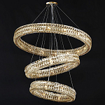 Хрустальная Люстра Элизабет из трех колец Золото  варинант исполнения - 1 | Loft Concept в Воронеже