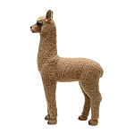 Декоративная статуя с мягкой шерстью Brown Alpaca варинант исполнения - 2 | Loft Concept в Воронеже