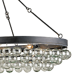 Люстра большая овальная с подвесными стеклянными элементами Impressive Profile варинант исполнения - 1 | Loft Concept в Воронеже