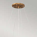 Люстра подвесная золотого цвета с металлическим сетчатым основанием и стеклянными каплевидными подвесками Hinkley варинант исполнения - 11 | Loft Concept в Воронеже