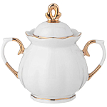 Чайный сервиз из фарфора со стразами на 6 персон 15 предметов Shine Porcelain варинант исполнения - 2 | Loft Concept в Воронеже