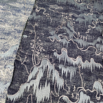 Мебельная ткань Вышивка серый цвет 130 см T2-39 варинант исполнения - 1 | Loft Concept в Воронеже