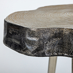 Металлический столик со столешницей в виде слеба Slabby варинант исполнения - 3 | Loft Concept в Воронеже