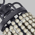 Люстра с 6-ю лампами и кремовыми деревянными бусинами Feiss варинант исполнения - 6 | Loft Concept в Воронеже