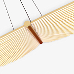 Люстра в виде распахнутых крыльев из тонких металлических планок Flight of Freedom варинант исполнения - 5 | Loft Concept в Воронеже