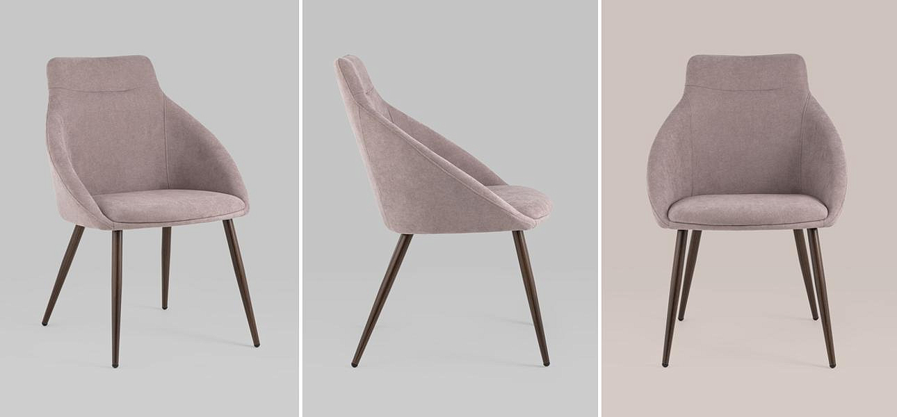 Стул Queenie Chair Пыльно-Розовый Цвет Стул Queenie Chair Пыльно-Розовый Цвет - Loft-Concept в Воронеже