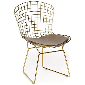 Стул Bertoia Side Chair gold