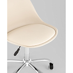 Офисный стул на металлическом основании EGGERY Beige пластик варинант исполнения - 2 | Loft Concept в Воронеже