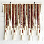 Декор настенный в Эко стиле с кисточками wall panel Thread brushes варинант исполнения - 1 | Loft Concept в Воронеже